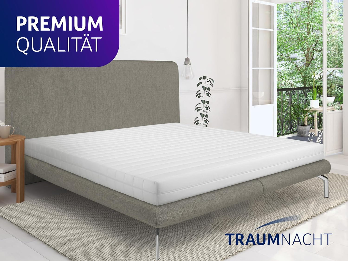 Traumnacht Easy Comfort Duo 7-Zone Rolled Mattress 90 x 190 cm H3 & H4 Ergonomic & Breathable Oeko-Tex Standard 100 16 cm
